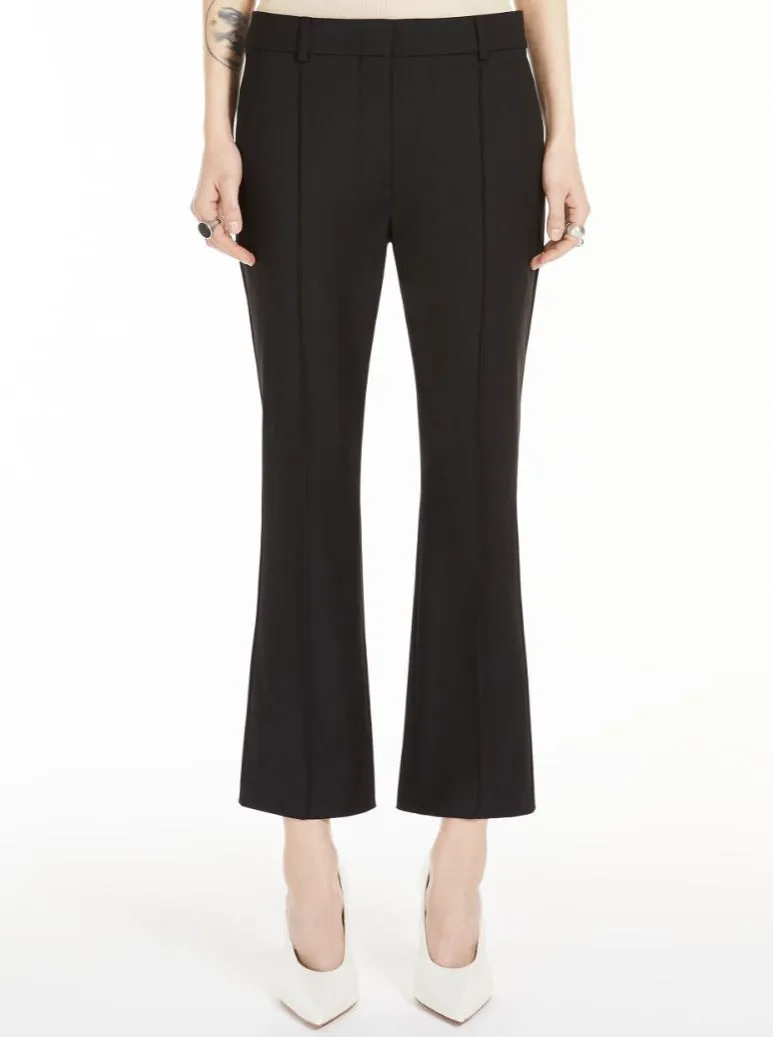 ASIAGO Stretch cotton trousers, black