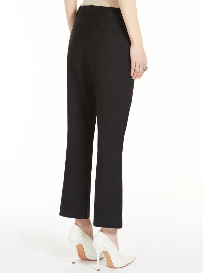 ASIAGO Stretch cotton trousers, black