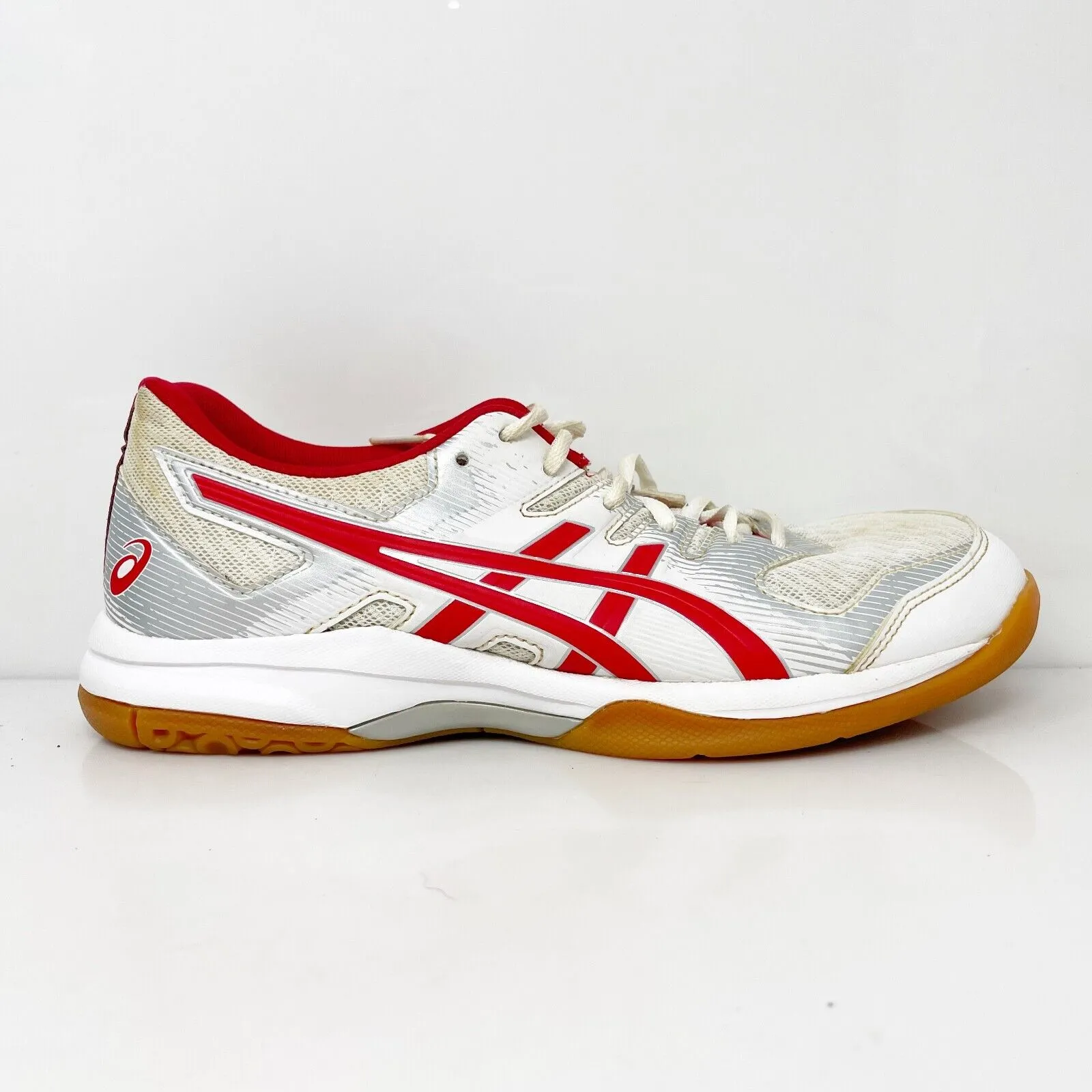 Asics Womens Gel Rocket 9 1072A034 White Running Shoes Sneakers Size 9.5