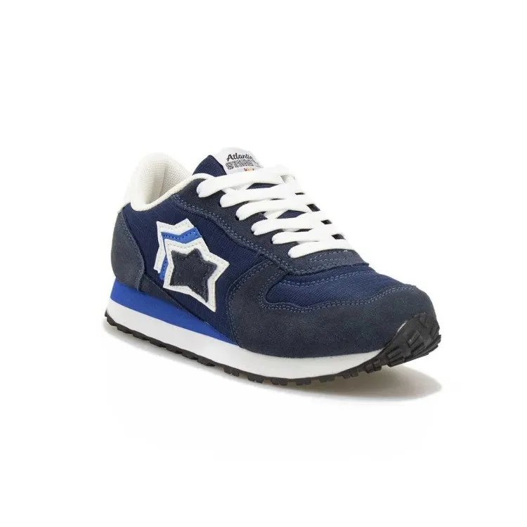 Blue Lace-Up Atlantic Star ICARO9 Sneakers for Boys.