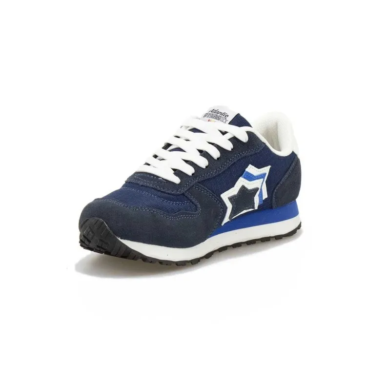 Blue Lace-Up Atlantic Star ICARO9 Sneakers for Boys.