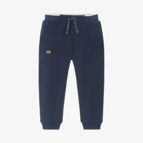 Baby Boys Navy Blue Cotton Joggers