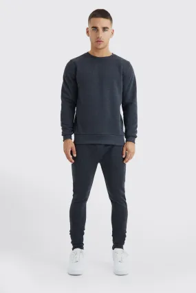 Basic Sweatshirt Tracksuit | boohooMAN UK