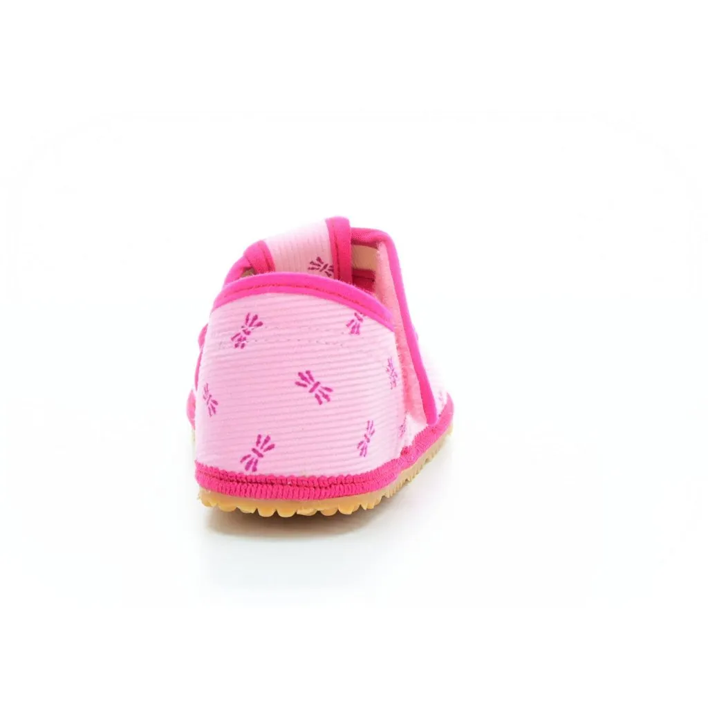 Beda pink barefoot slippers - Beda Bows BF-060010/W