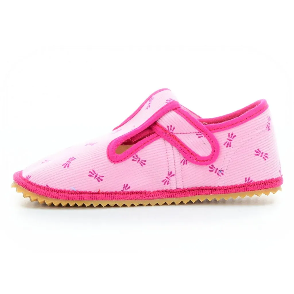 Beda pink barefoot slippers - Beda Bows BF-060010/W