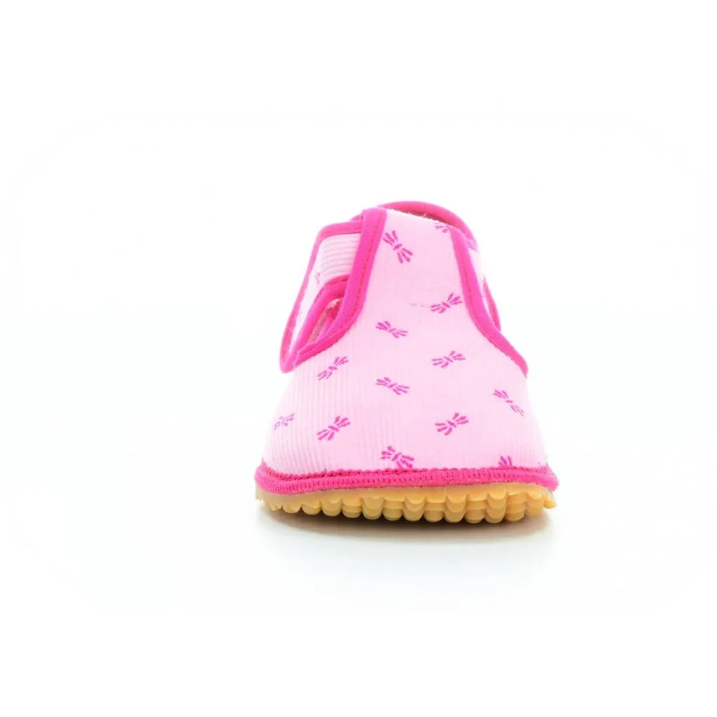 Beda pink barefoot slippers - Beda Bows BF-060010/W