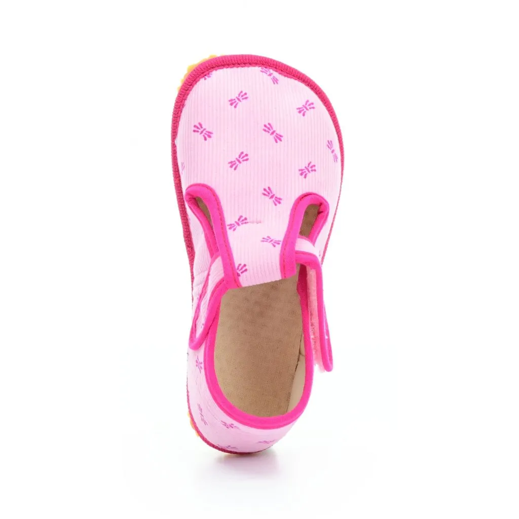 Beda pink barefoot slippers - Beda Bows BF-060010/W