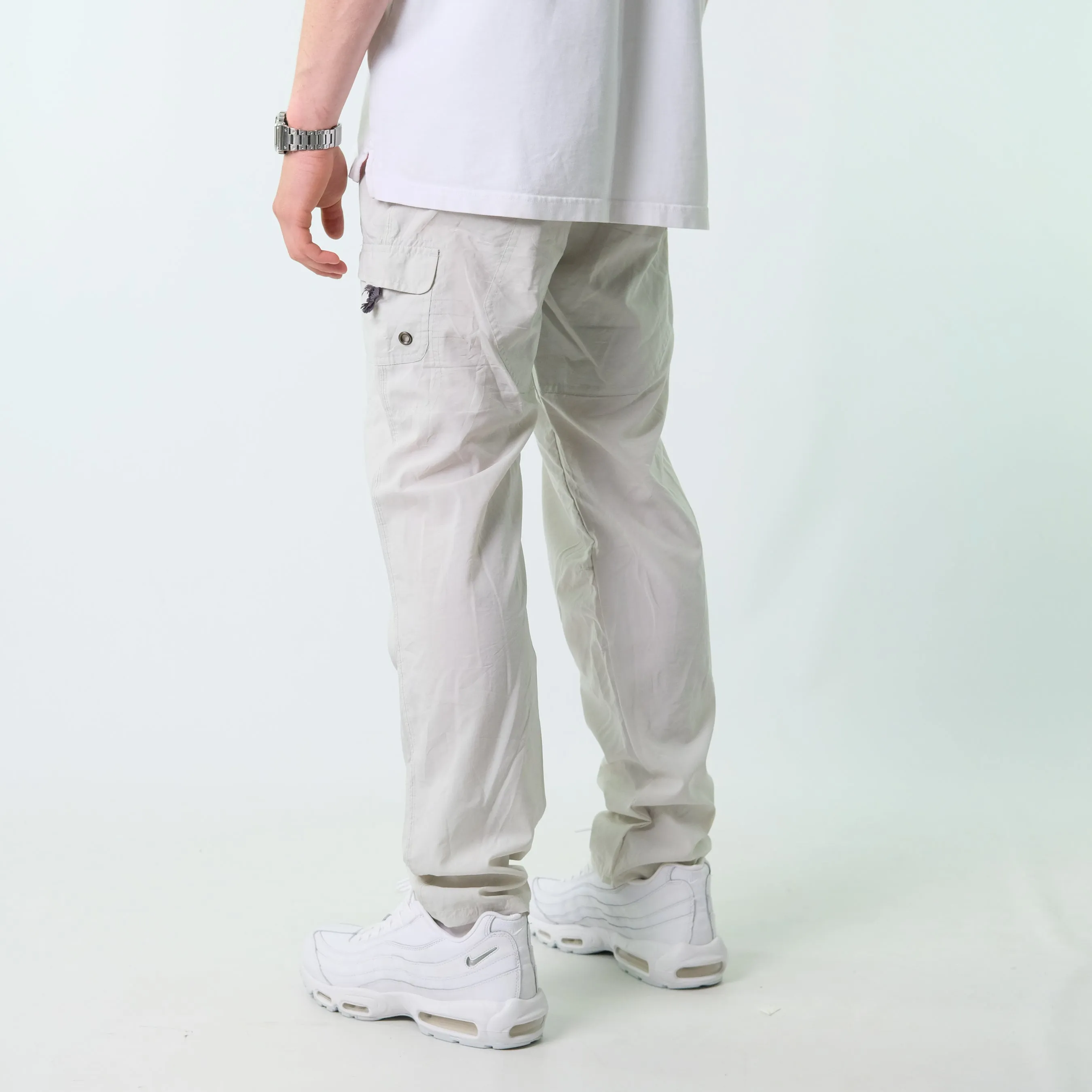 Beige y2ks Nike Tracksuit Bottoms  Baggy Pants (38x32)