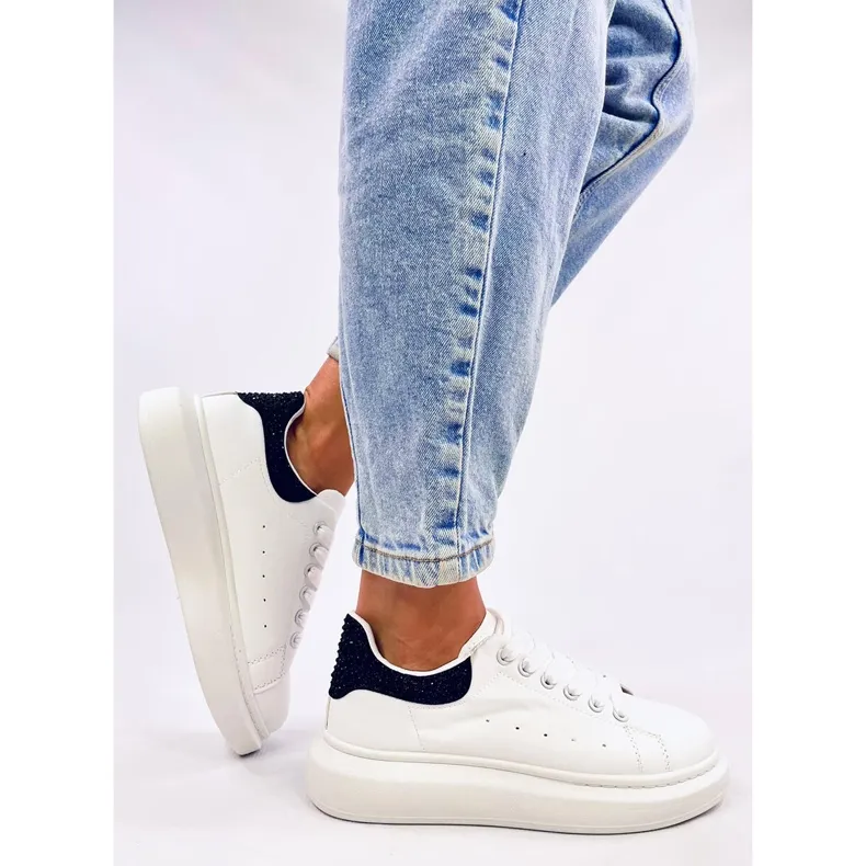 Berdine Whiteblack Platform Sneakers