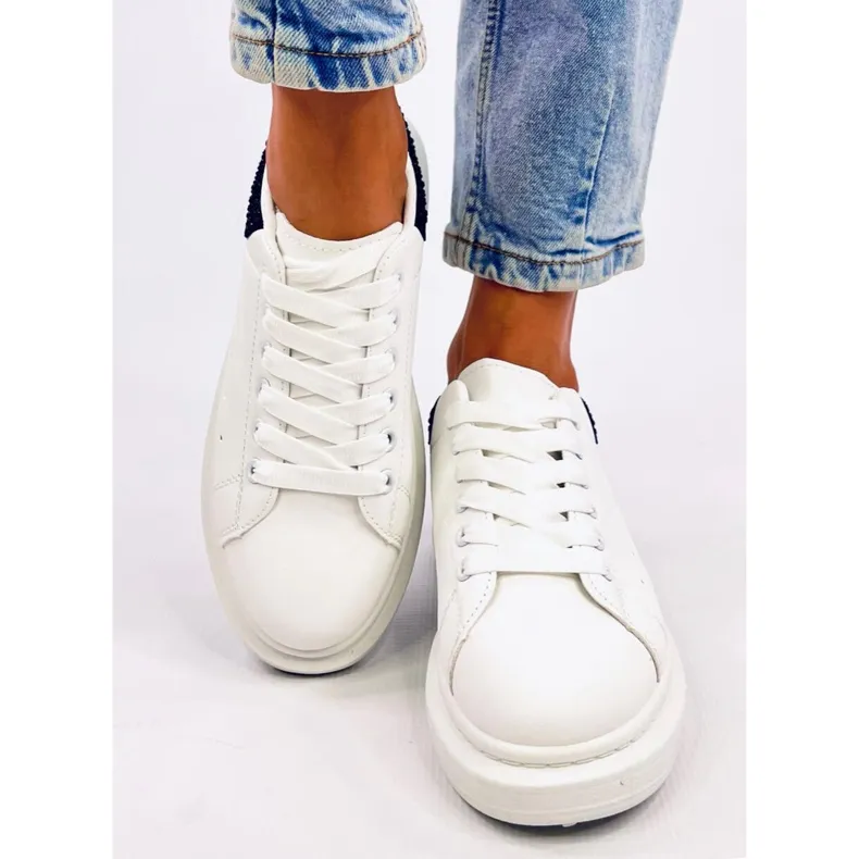 Berdine Whiteblack Platform Sneakers