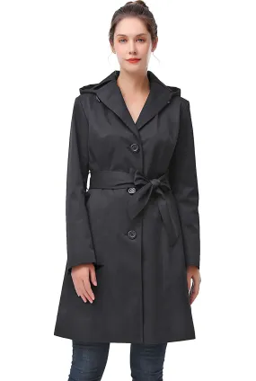 Aleah Waterproof Hooded Trench Coat