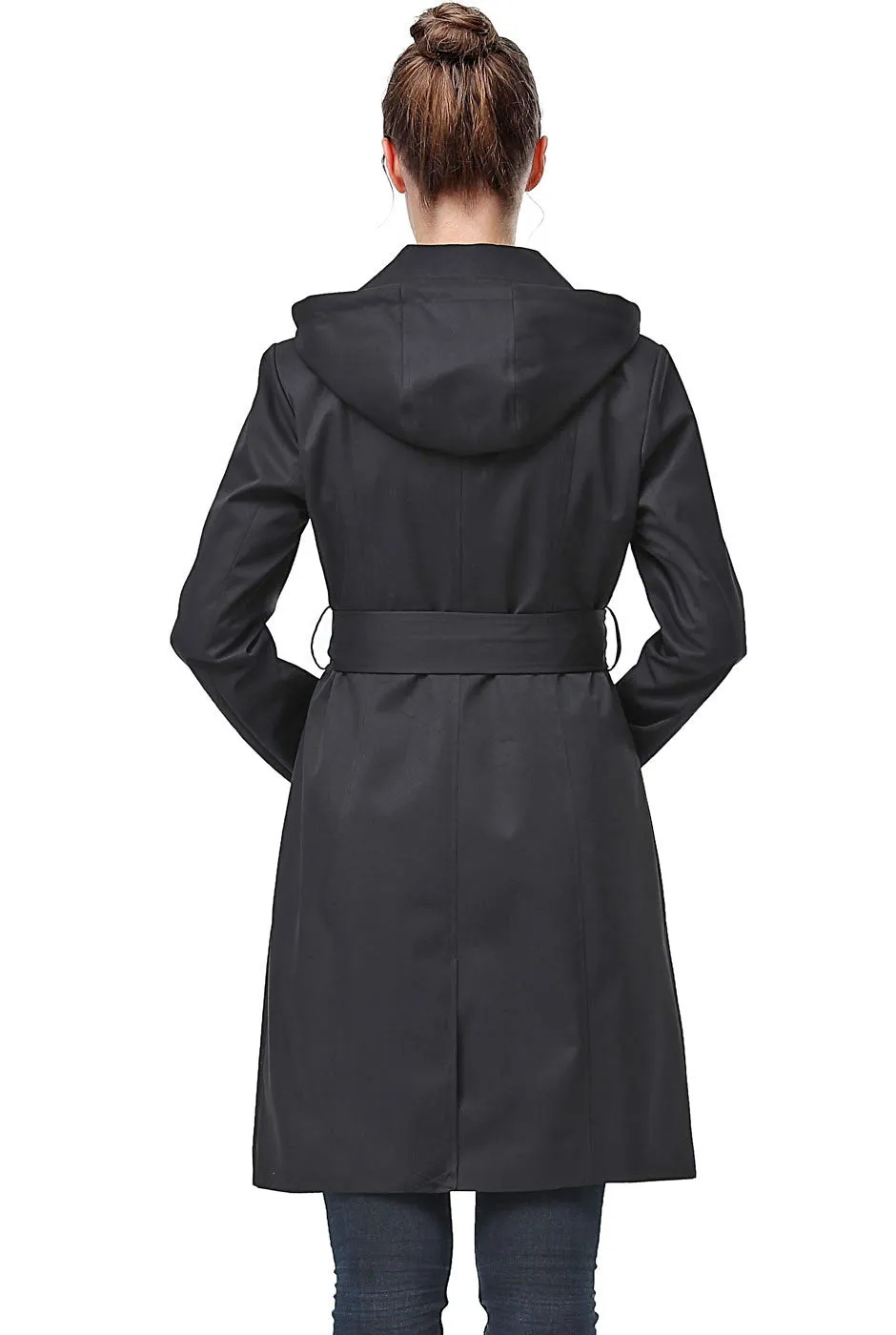 Aleah Waterproof Hooded Trench Coat