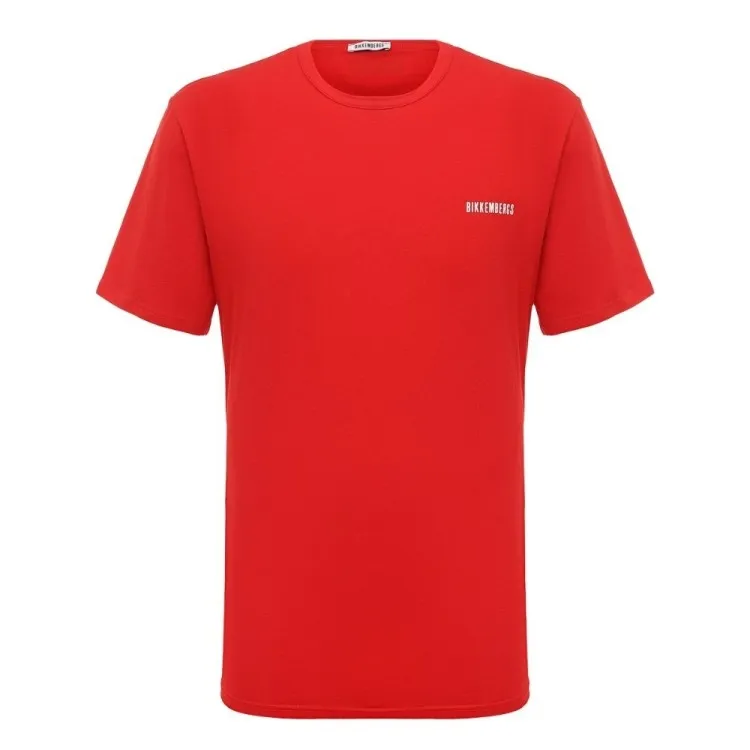 Bikkembergs PUPINO T-Shirt Maniche Corte In Cotone Rosso