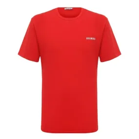 Bikkembergs PUPINO T-Shirt Maniche Corte In Cotone Rosso