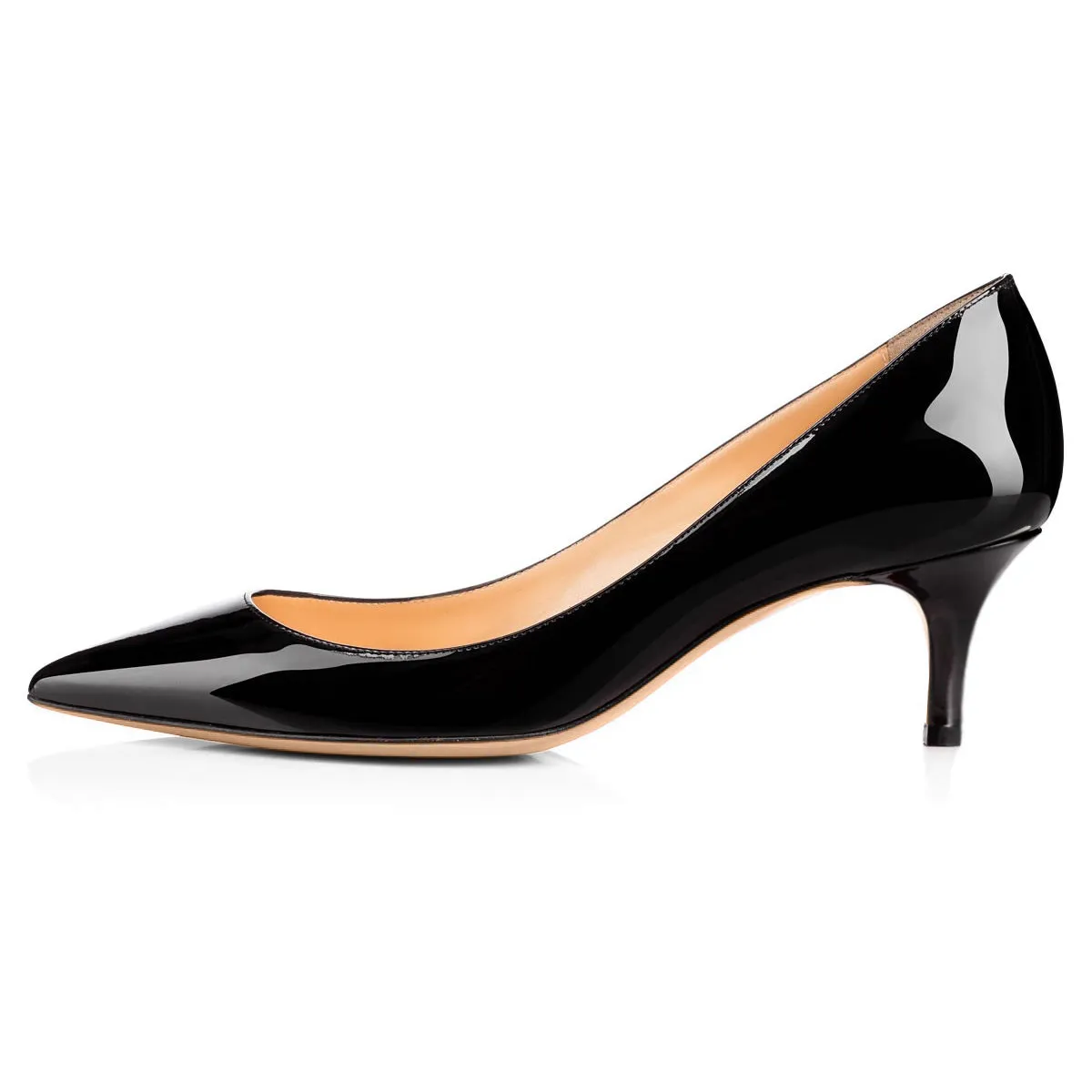 Black 2.5-inch Heels by Onlymaker Pumps