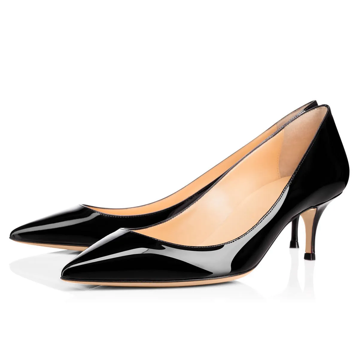 Black 2.5-inch Heels by Onlymaker Pumps