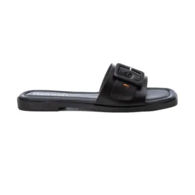 Black Flat Women's Sandals by Refresh 171961