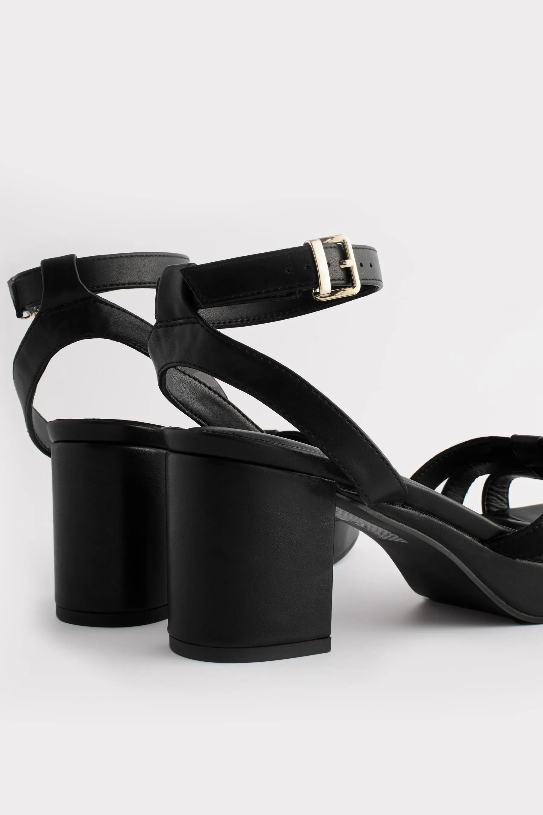 Black Forever Comfort® Low Platform Heels