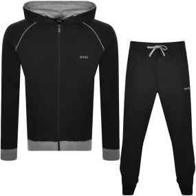 Black Hooded Tracksuit