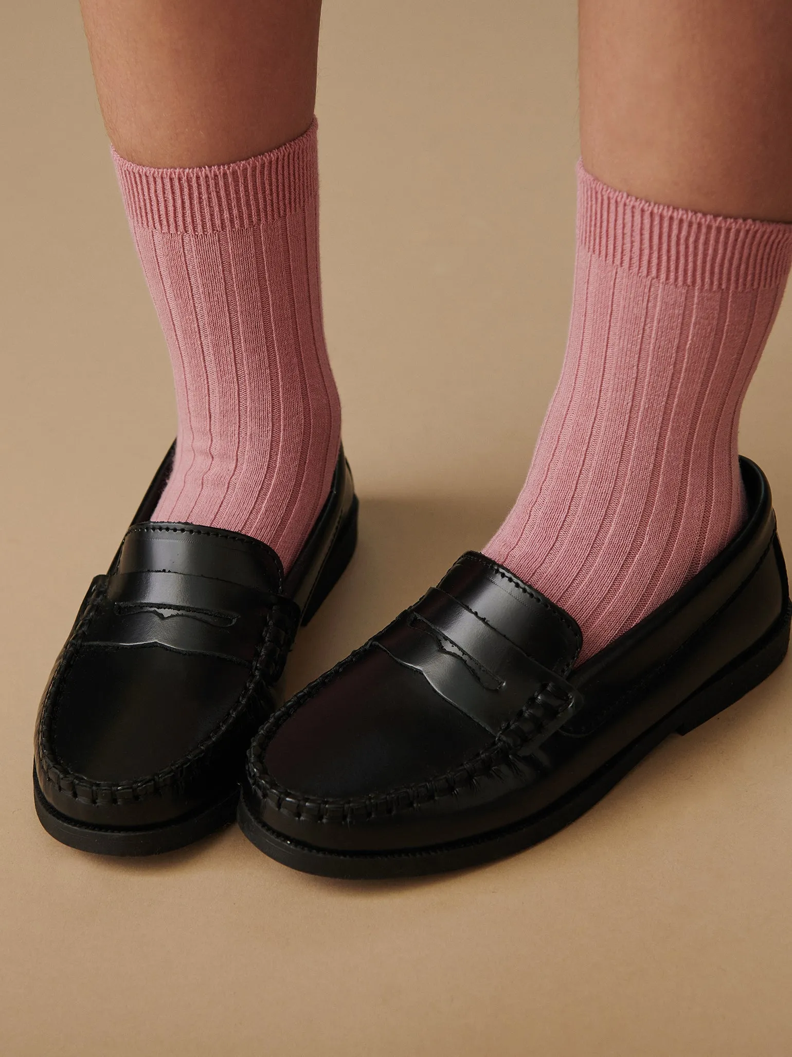 Black Leather Castellanos Loafer Shoes