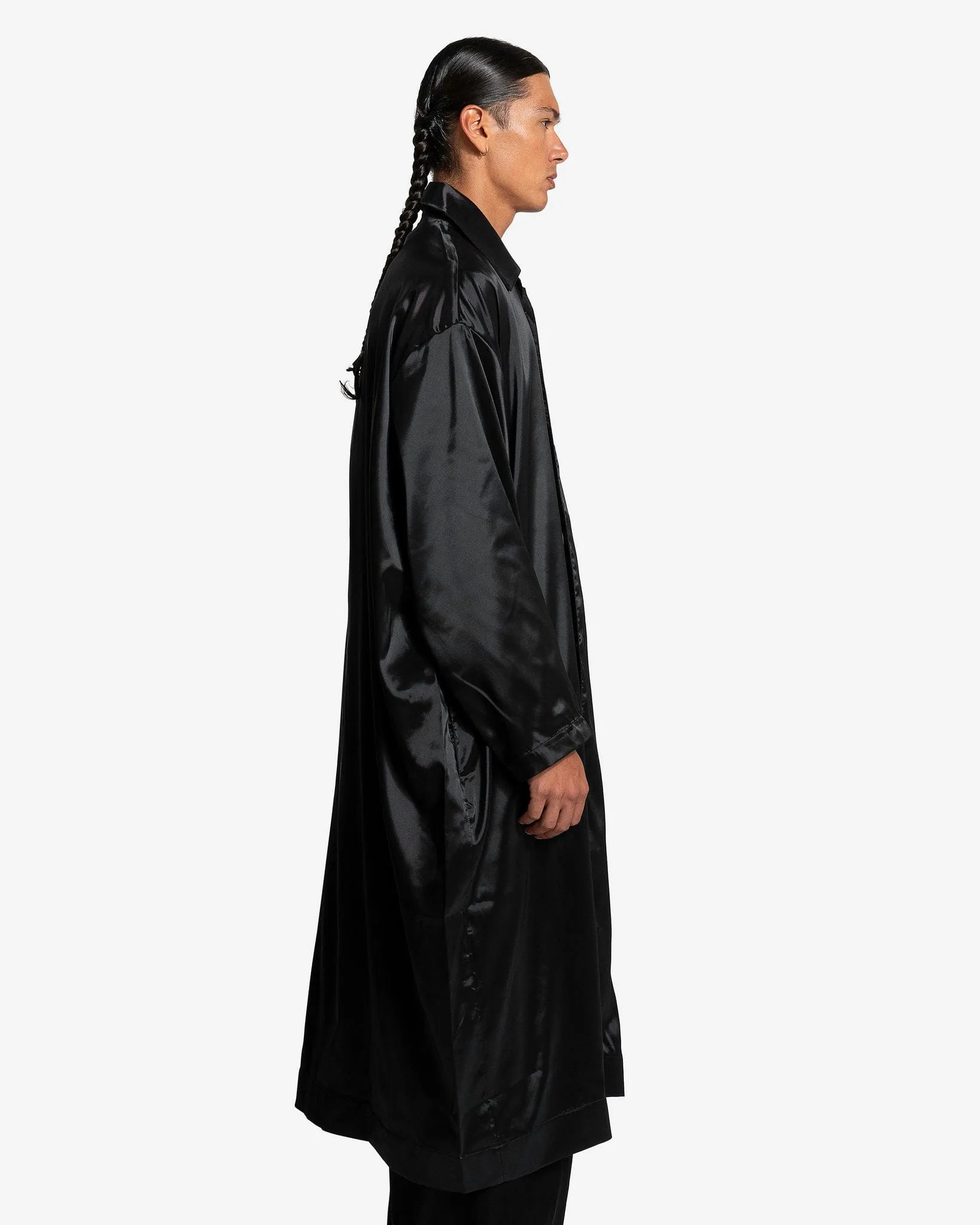 Black Long Shell Coat by LU'U DAN