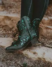 Black Star Boots - Women's Terlingua Dark Teal WBSN007