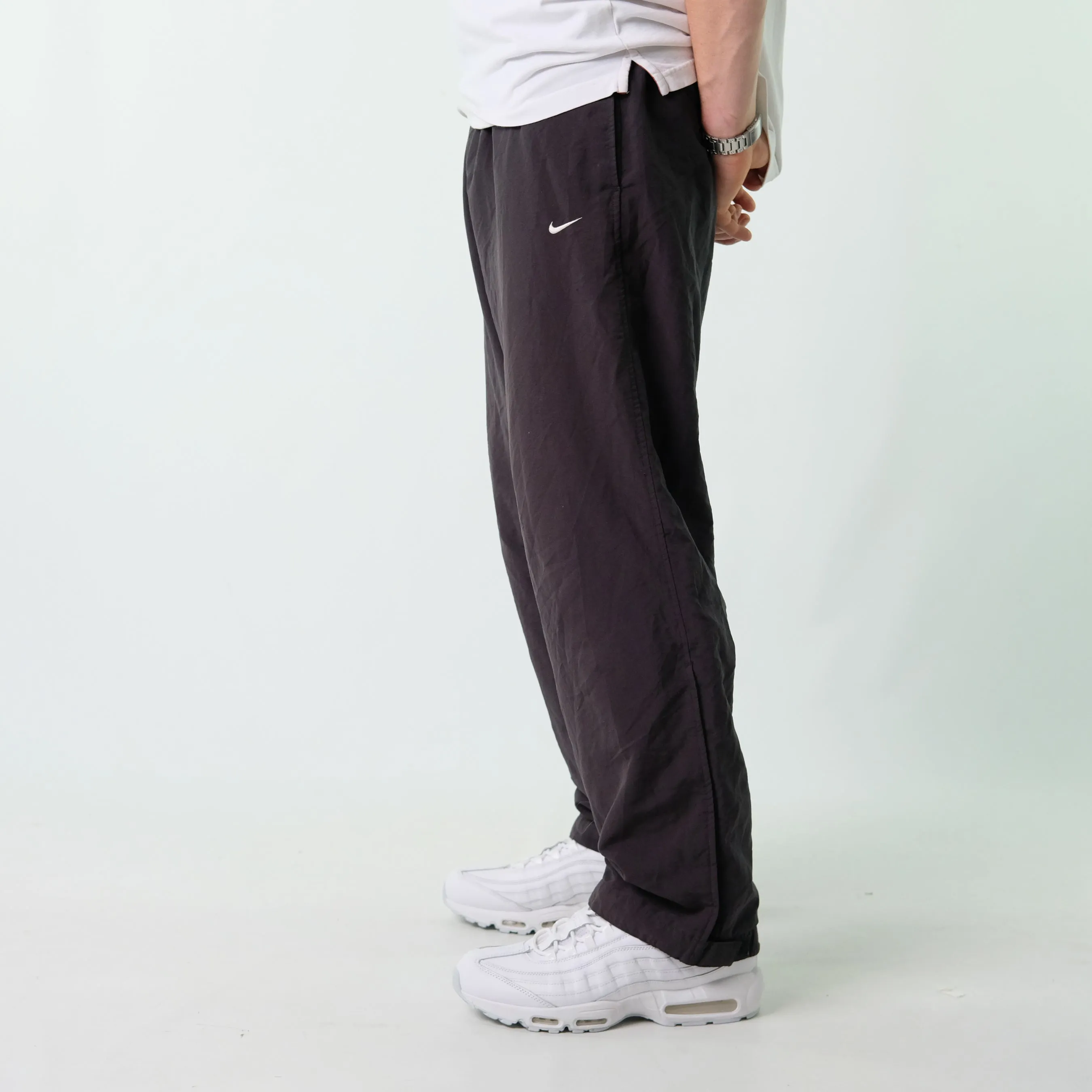 Black y2ks Nike Tracksuit Bottoms  Baggy Pants (38x32)