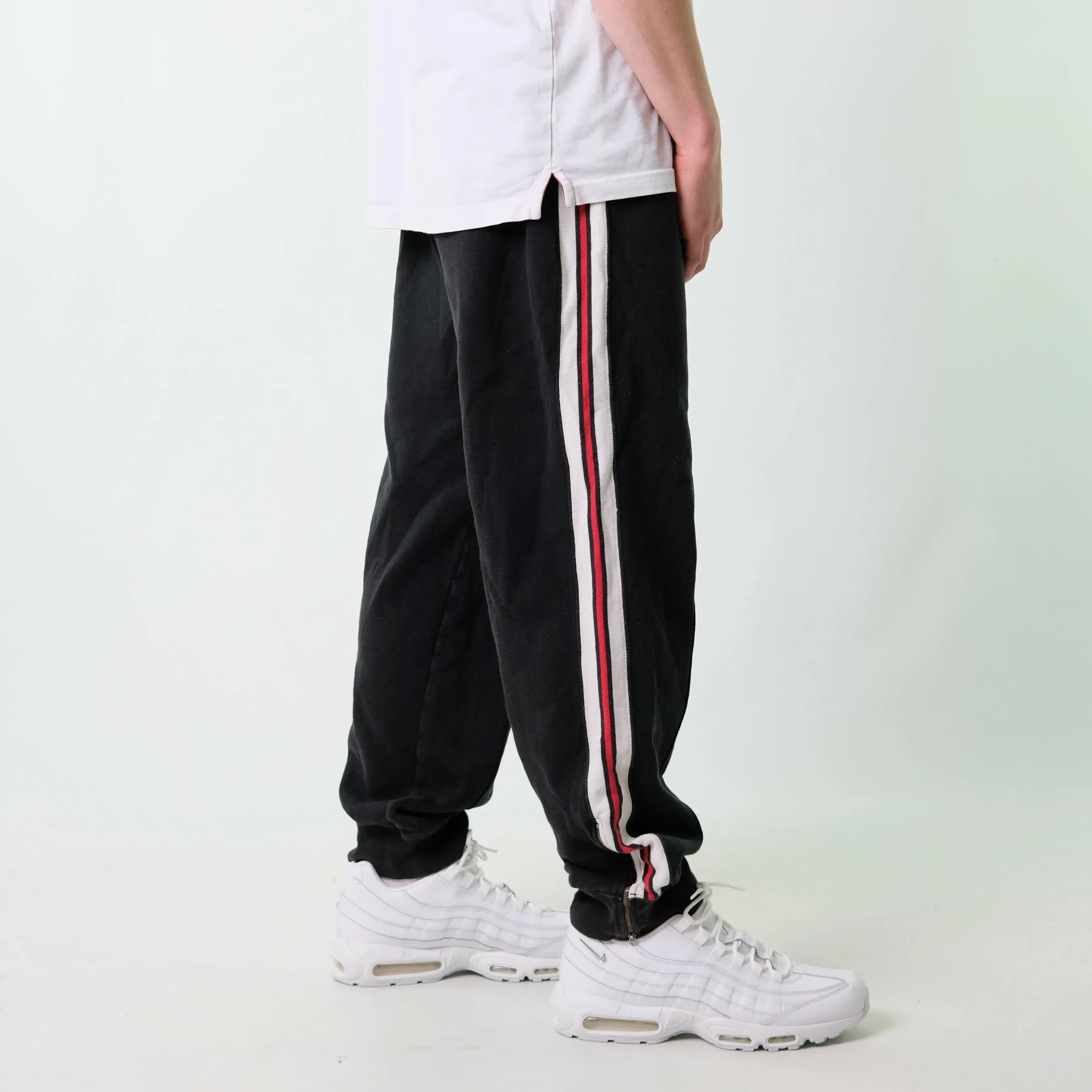 Black y2ks Polo Sport Ralph Lauren Tracksuit Bottoms  Baggy Pants (34x30)