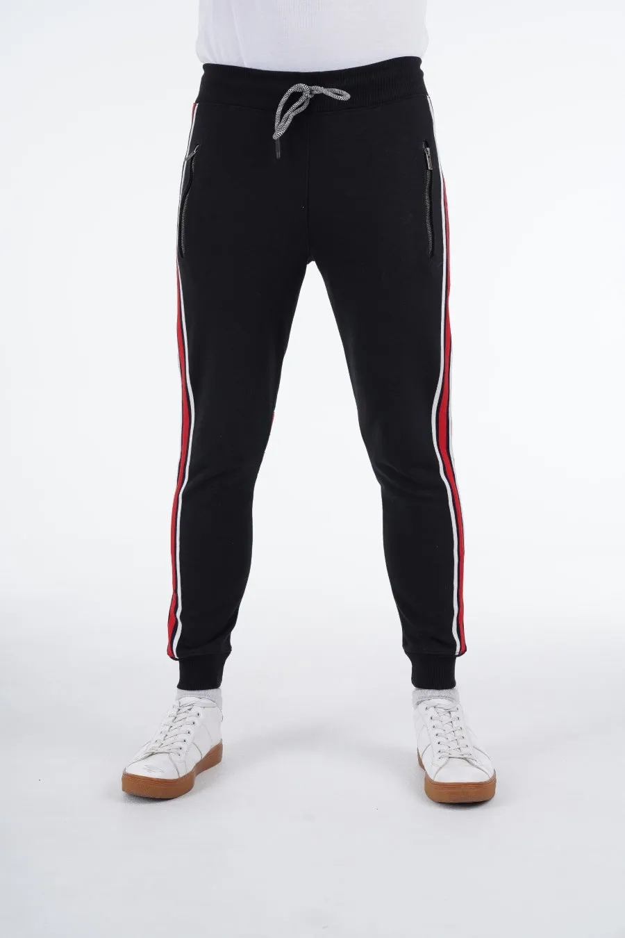 Black Zipper Joggers