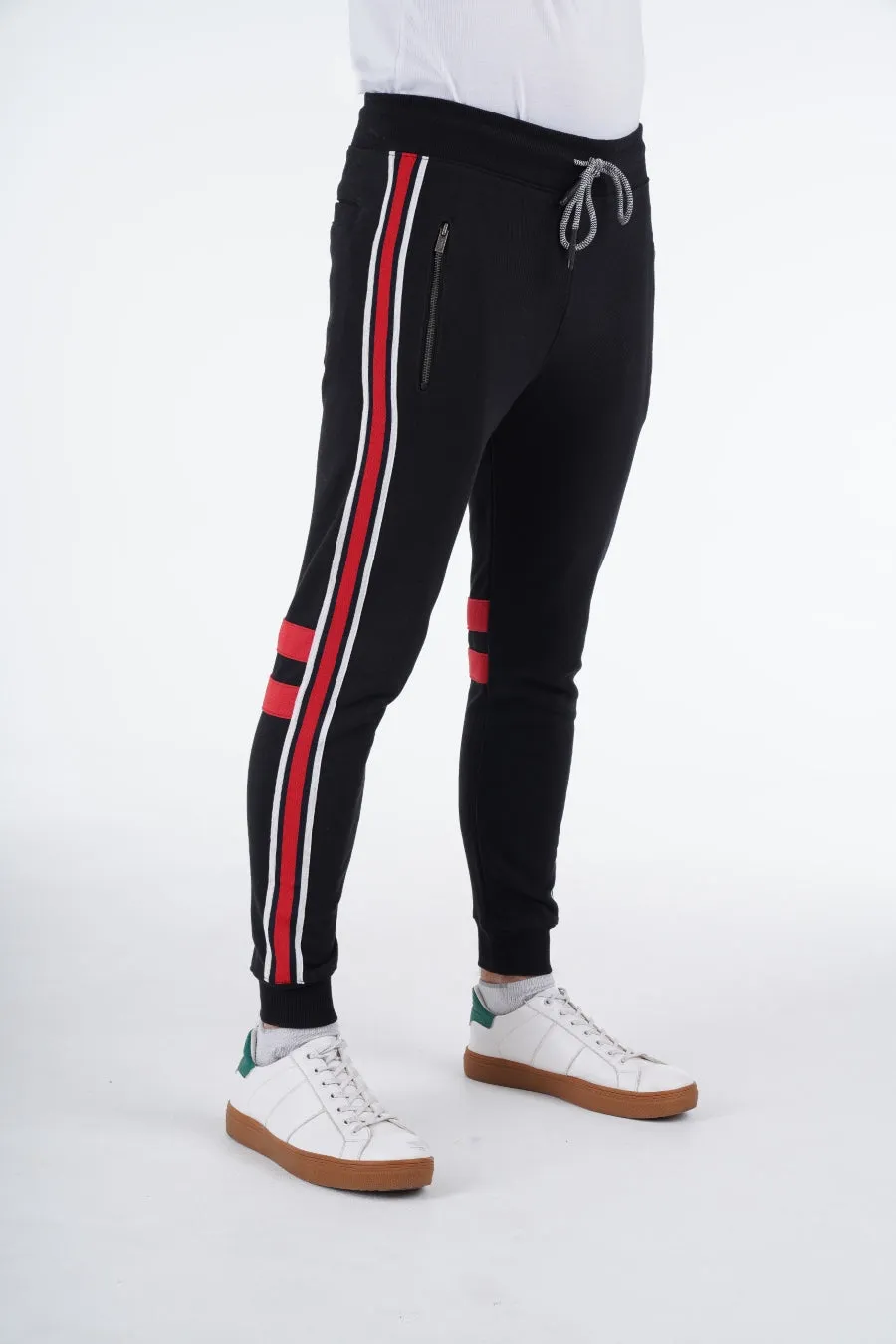 Black Zipper Joggers