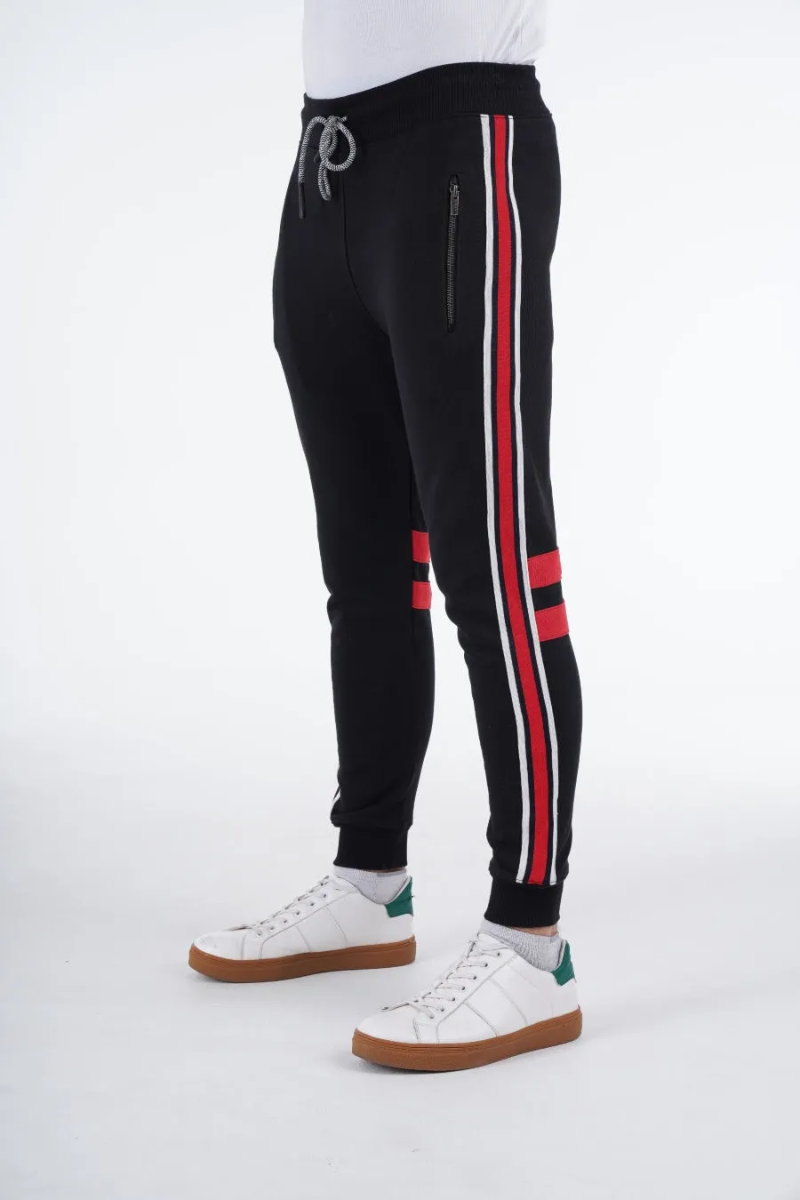 Black Zipper Joggers