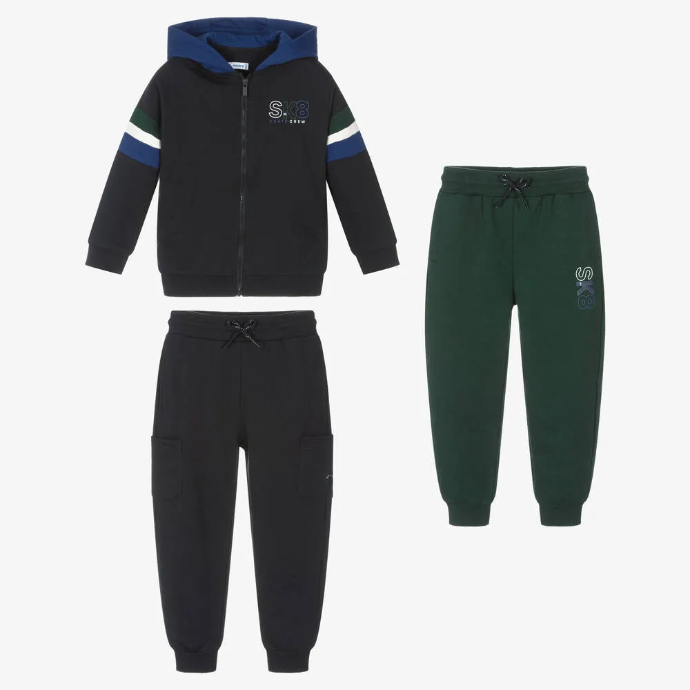 Blue & Green Tracksuit Set