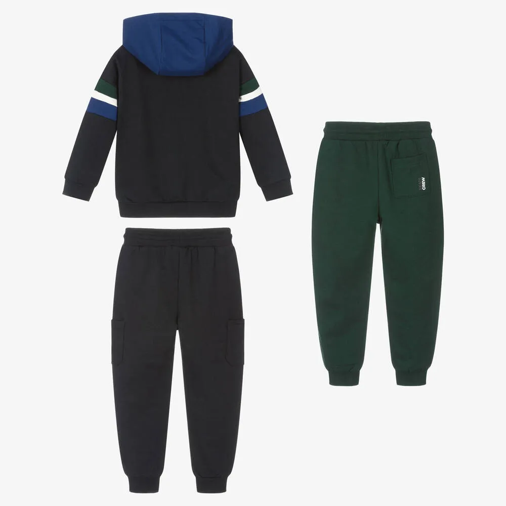 Blue & Green Tracksuit Set