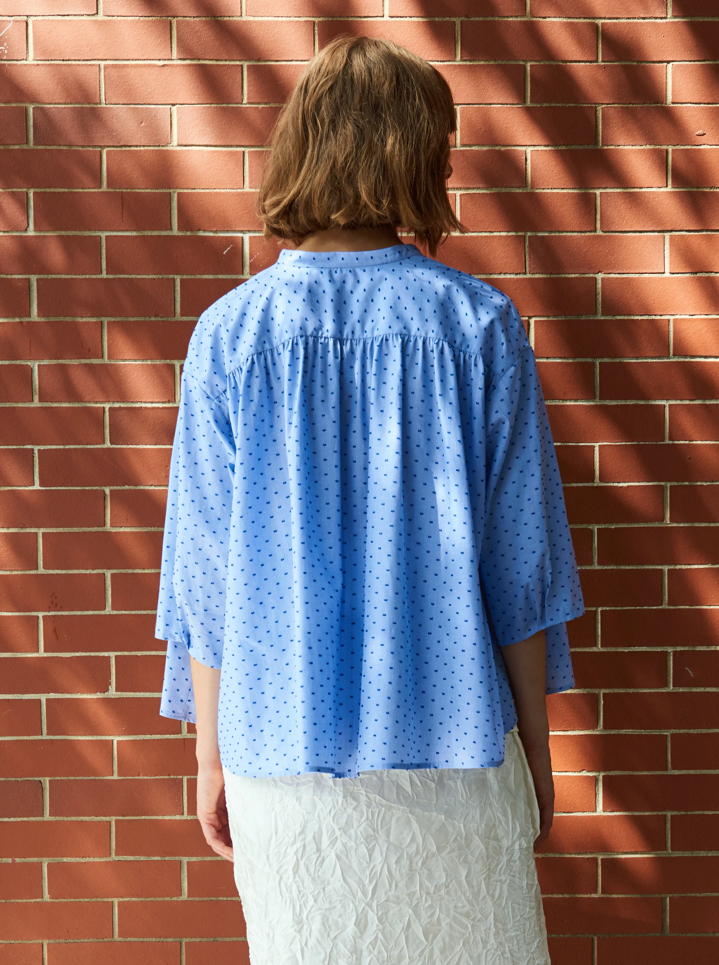 Blue Charlotte Popover Shirt