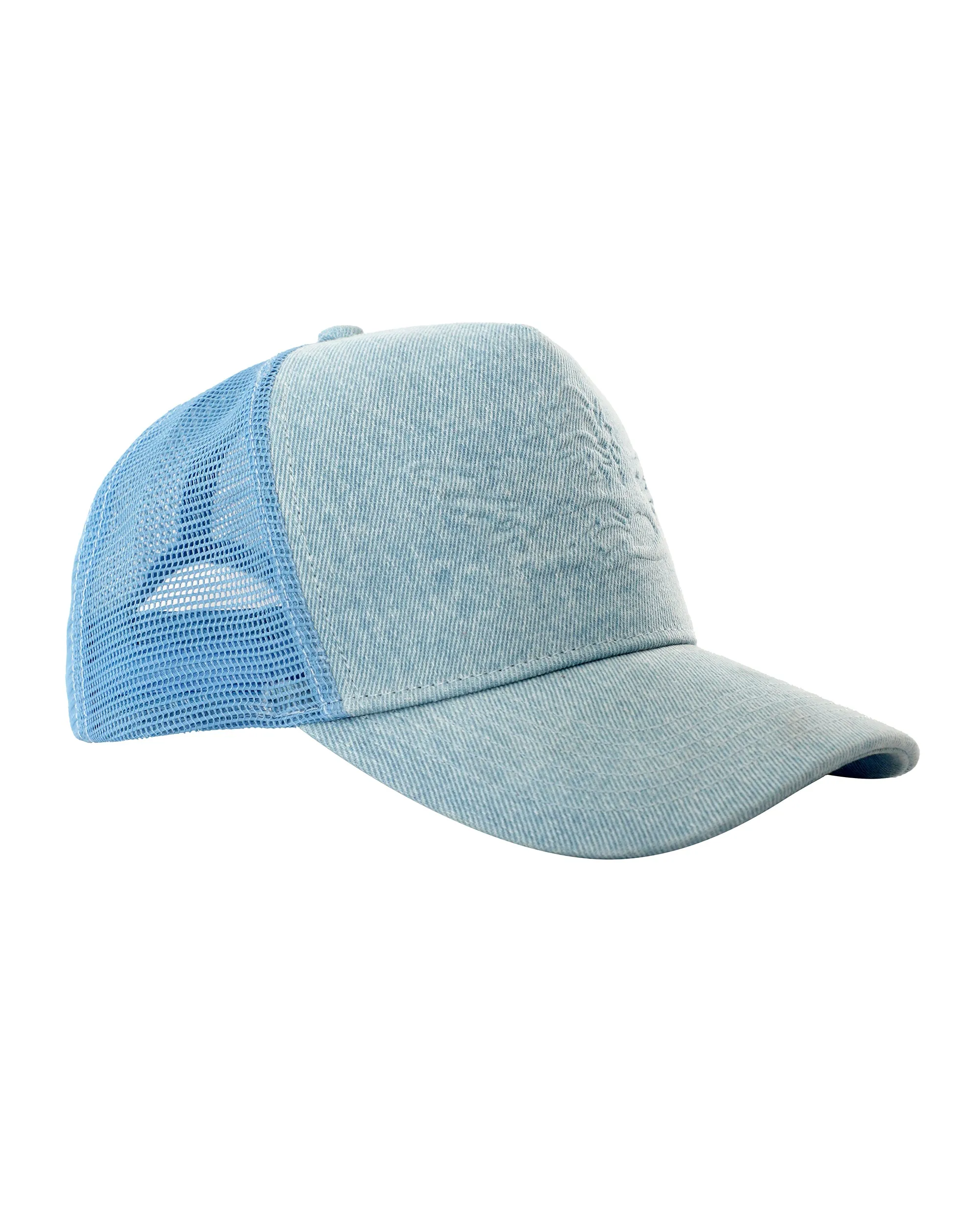 Blue Frost Denim Trucker Hat