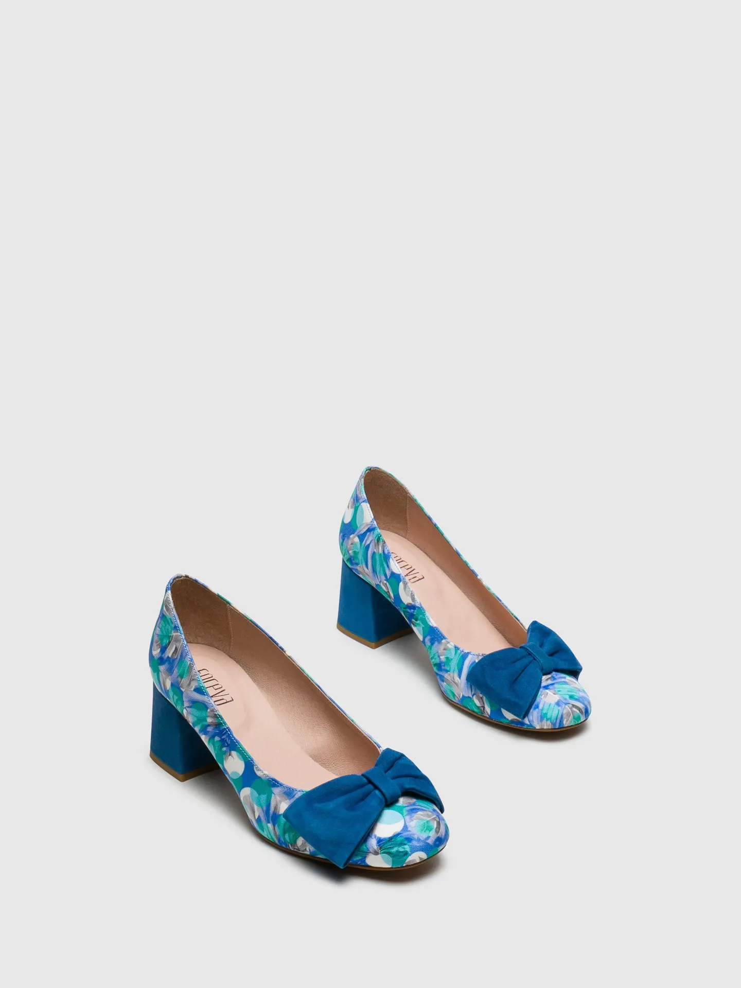 Blue Round Toe Shoes