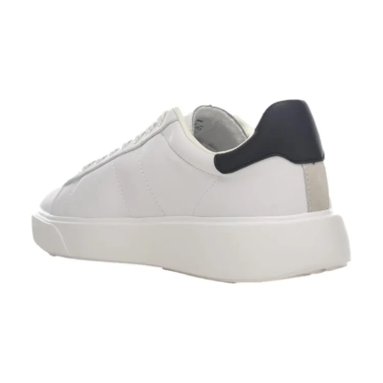 Blue S4BUCK02 Men's Lace-up Sneakers White.