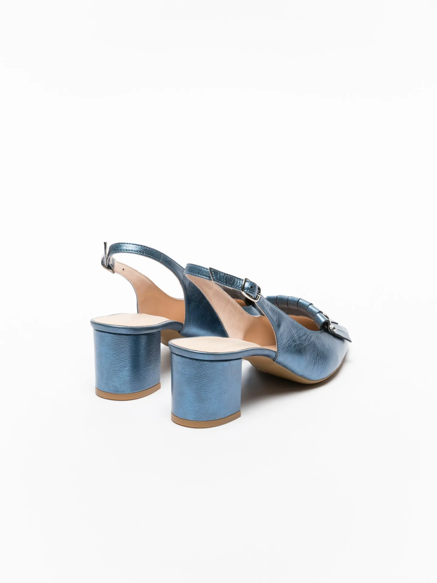 Blue Sling-Back Pumps Shoes