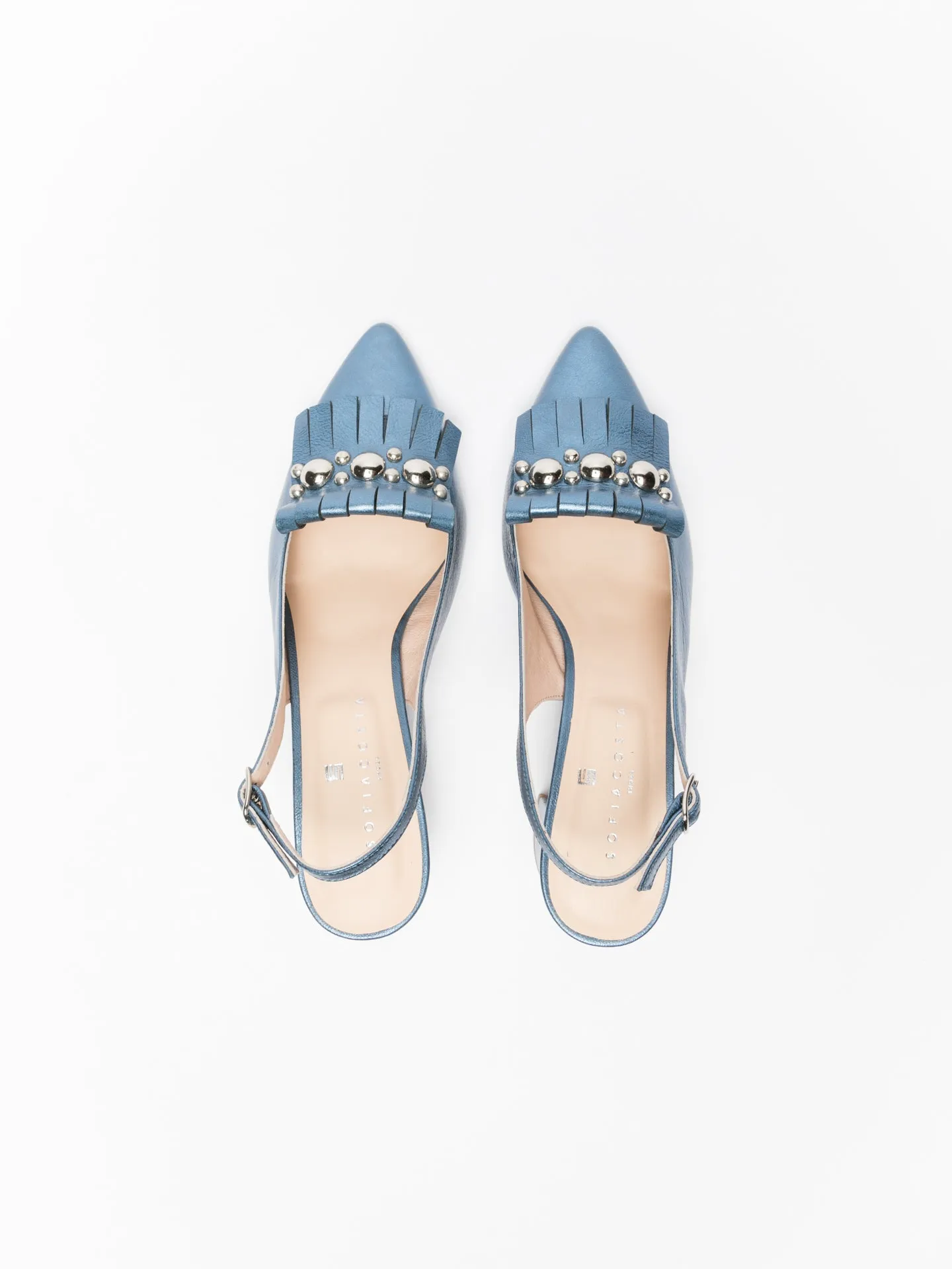 Blue Sling-Back Pumps Shoes