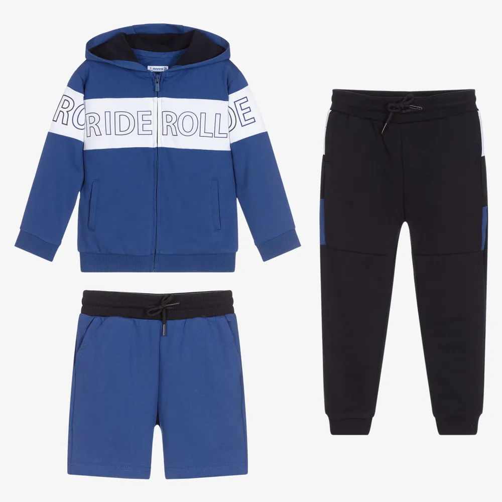 Blue 3-Piece Sports Suit