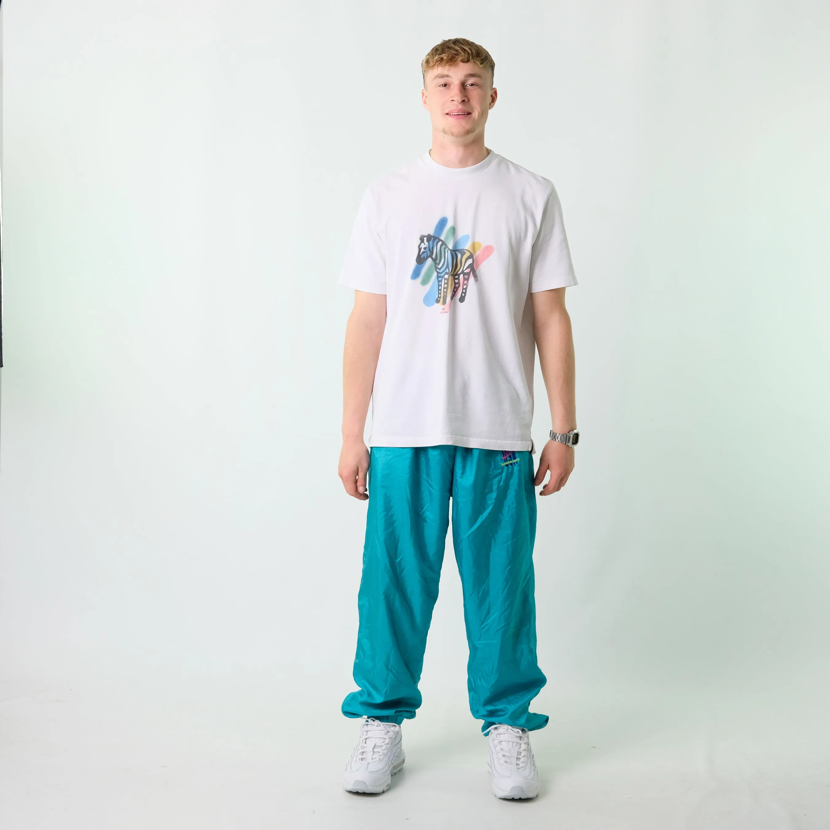 Blue y2ks Nike Tracksuit Bottoms  Baggy Pants (42x32)