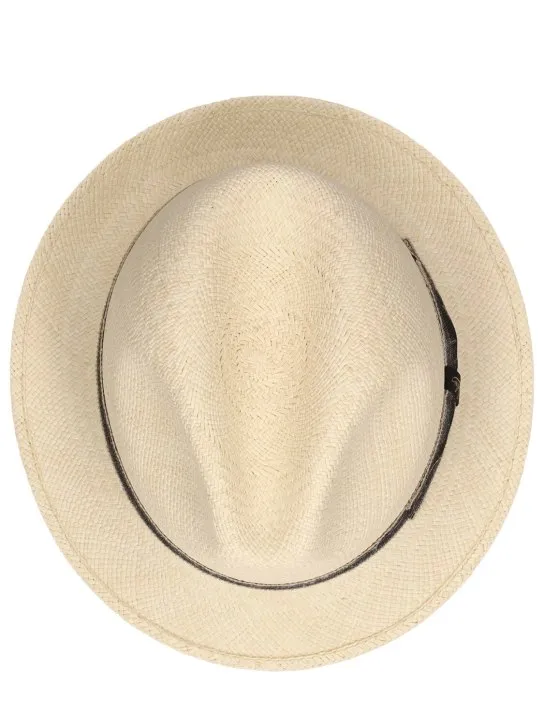 Borsalino   Trilby straw panama hat 