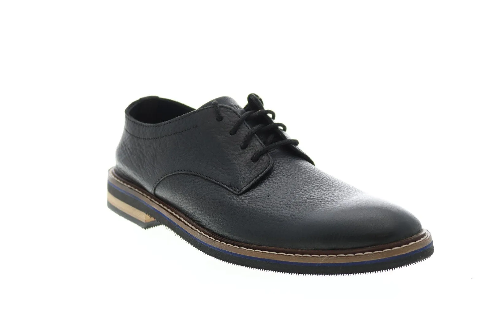 Bostonian Dezmin Plain 26133405 Mens Black Leather Oxfords Plain Toe Shoes