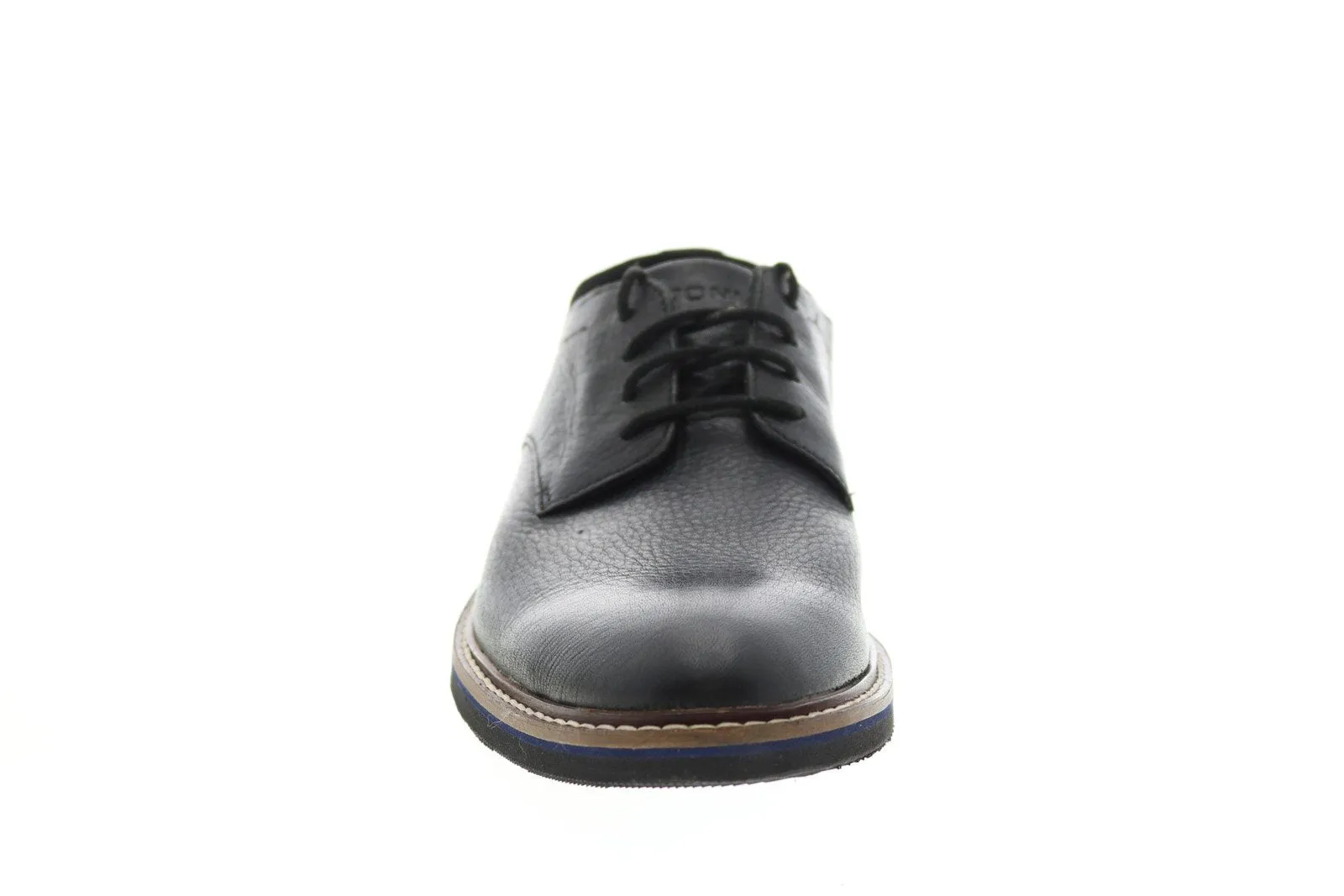 Bostonian Dezmin Plain 26133405 Mens Black Leather Oxfords Plain Toe Shoes