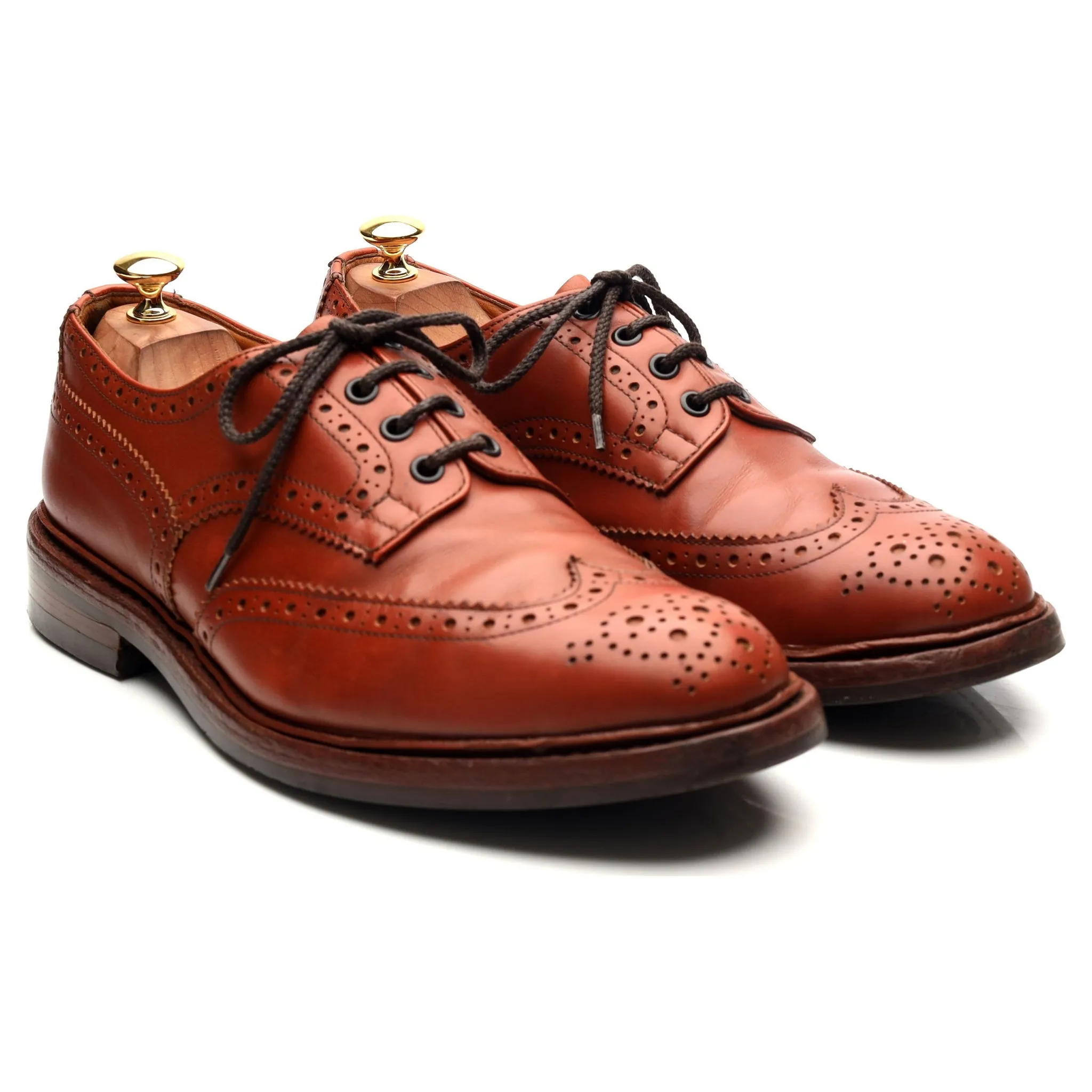 'Bourton' Tan Brown Leather Derby UK 10.5