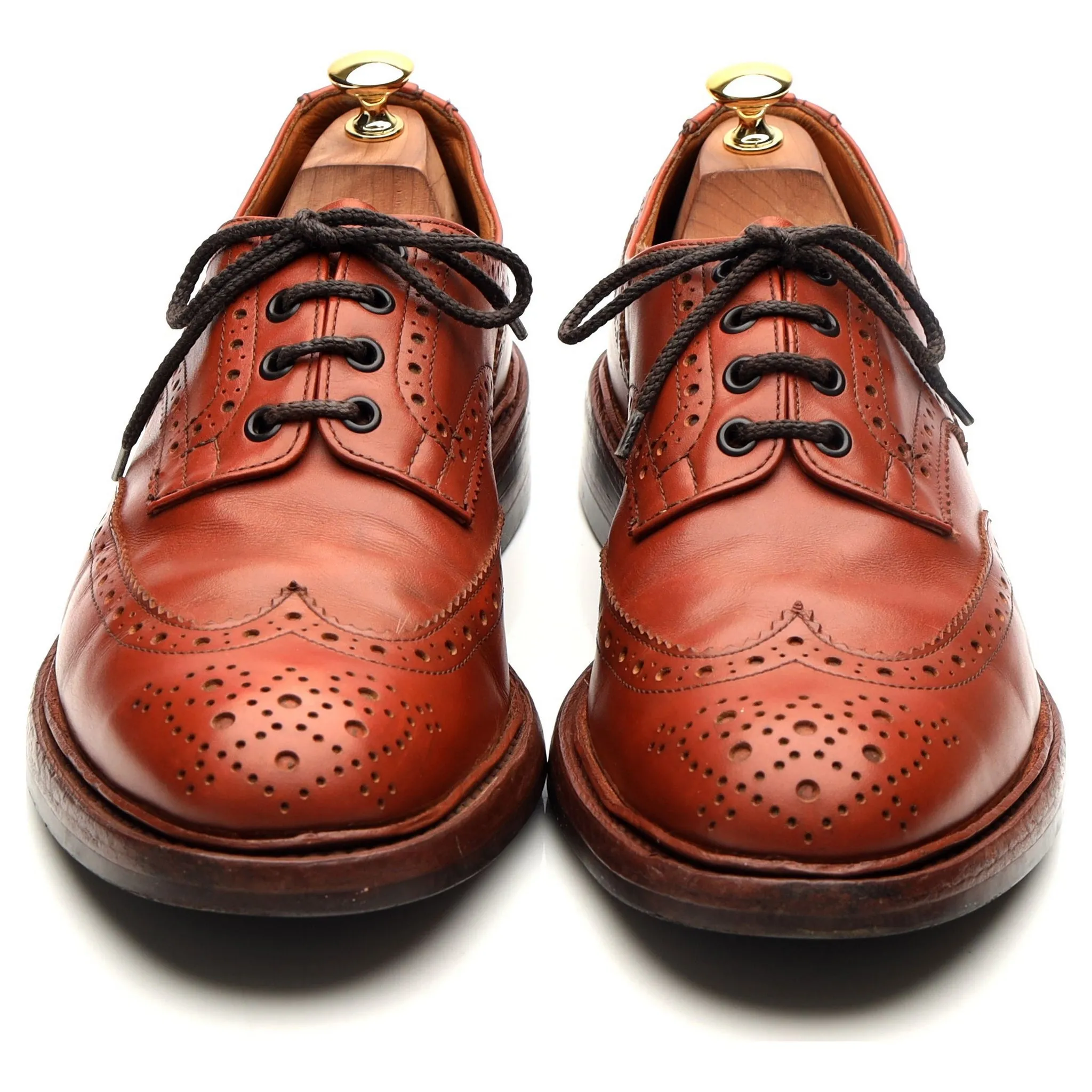 'Bourton' Tan Brown Leather Derby UK 10.5