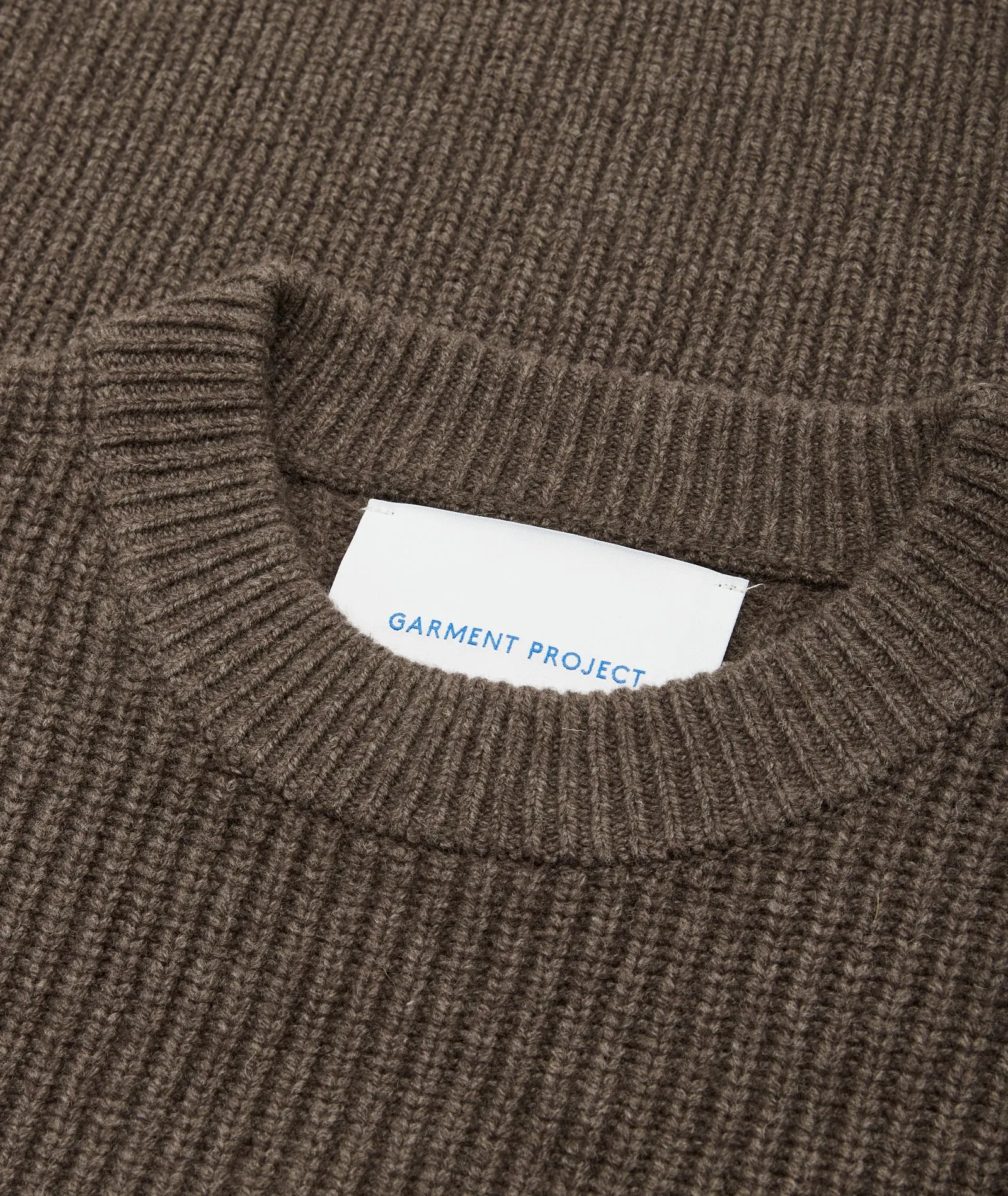 Boxy Wool Knit - Taupe Melange