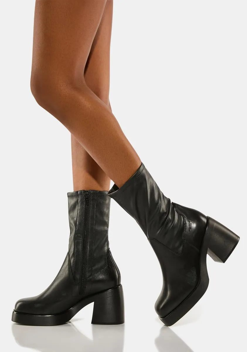 Brook Stretch Leather Boots-