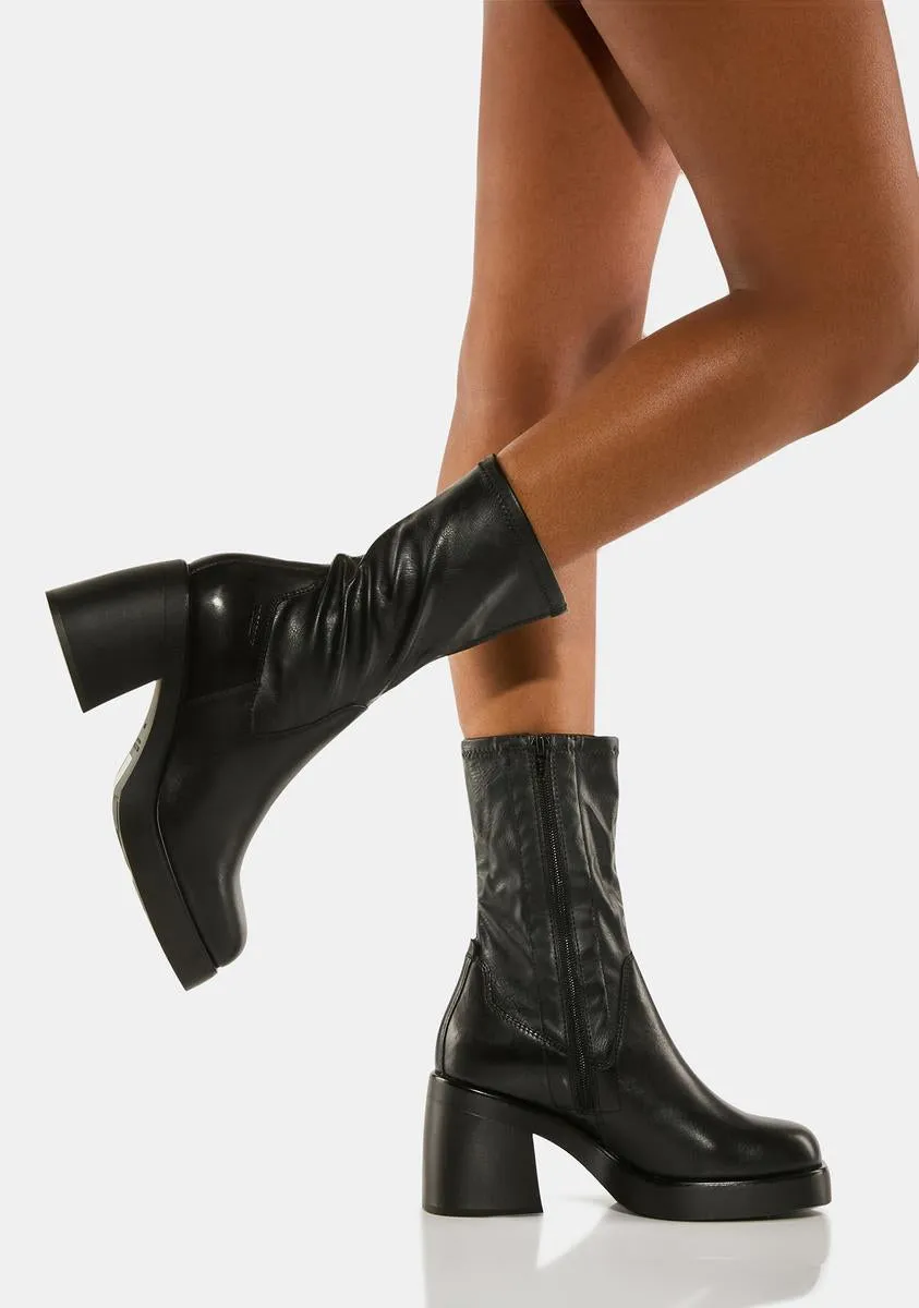 Brook Stretch Leather Boots-