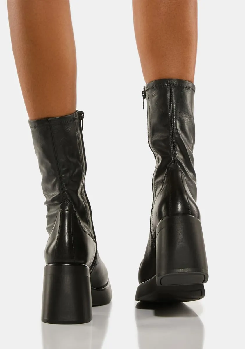 Brook Stretch Leather Boots-